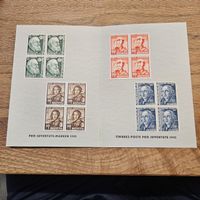 Pro Juventute Marken 1942 Schweiz Viererblock Set