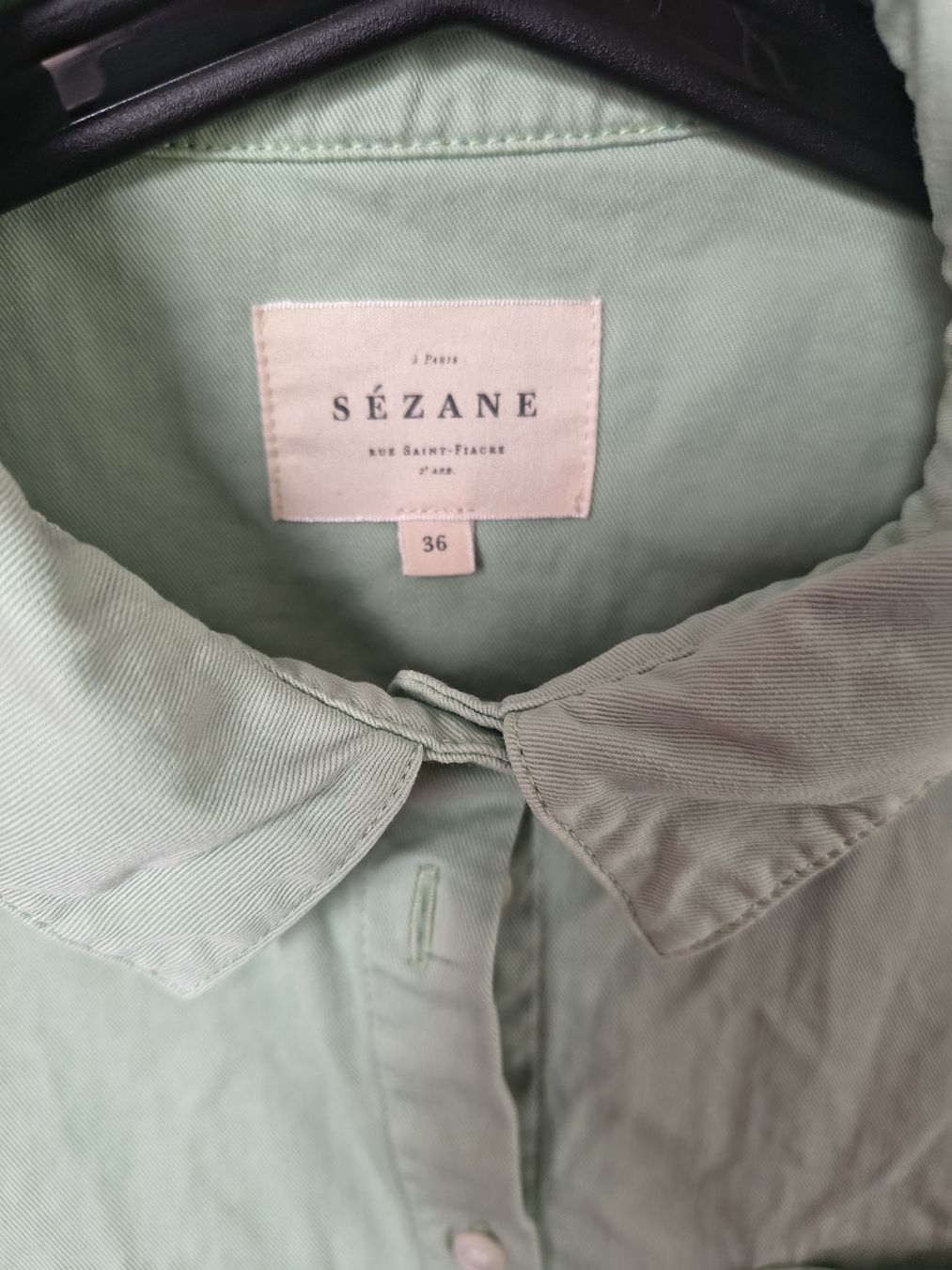 Sezane Camicette: Sézane, chemise Max vert pastel, 36 – Nuovo (secondo la descrizione) da Ependes FR venduto da vintage02 3