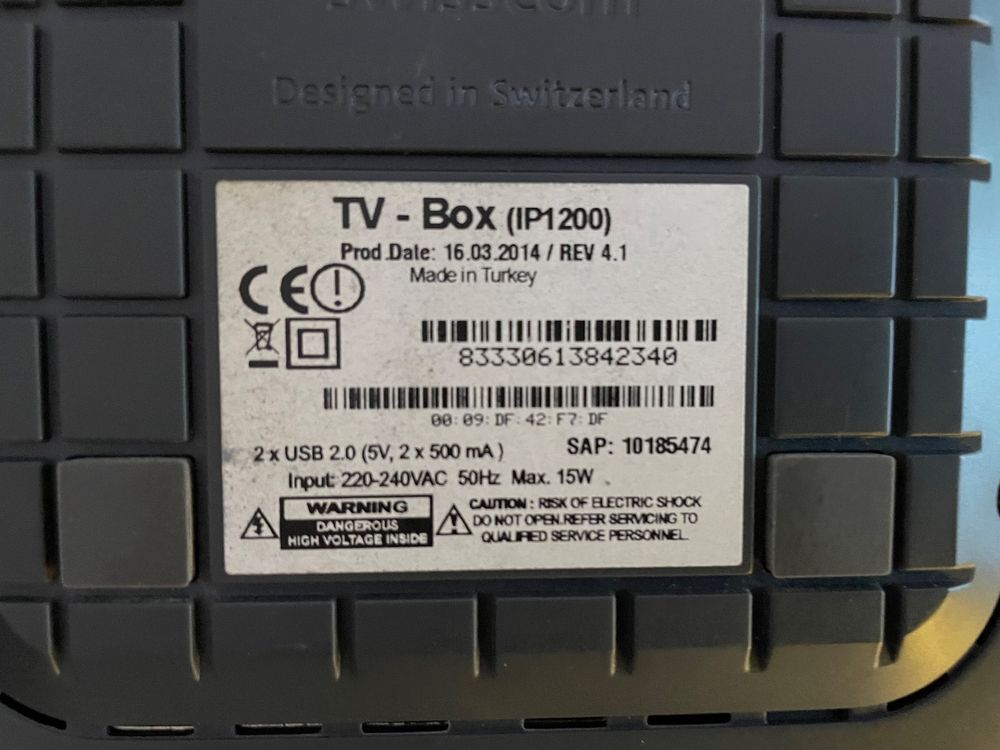 Modem boîtier TV Swisscom - BLUETOOTH TV SWISSCOM (Gebraucht) in Denges ...