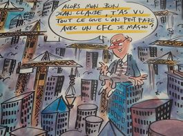 Pecub Dessin original