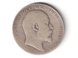 1904 Half Crown Silber münze Edward VII Grossbritannien 925
