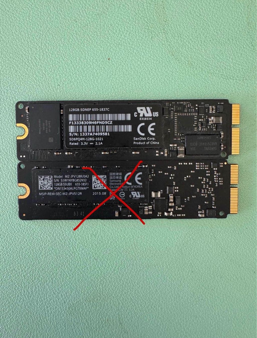 Apple Dischi rigidi: Original SSD 128GB Macbook Pro / MacBook Air – Usato da Neuchatel venduto da Mr-Nobody
