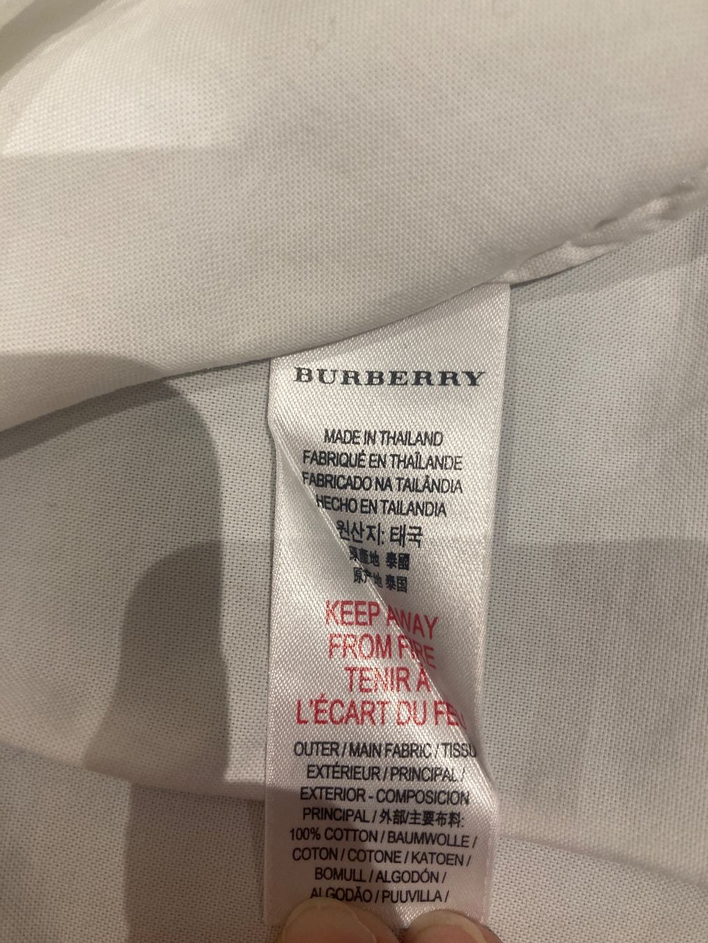 Burberry Camicie, T-shirt & Polo: Weisses Burberry Hemd, Gr. 3j 98 – Usato da Bern venduto da Croquant 2