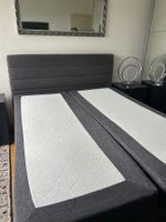 Boxspringbett grau mit Kopfteil gebraucht guter Zustand