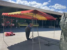 Parasol de marché