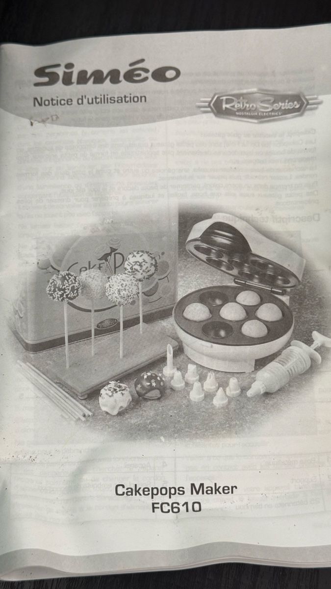 Elettrodomestici da cucina: Cake Pop Maker von Nostalgia, orange/gelb – Usato da Oberengstringen venduto da Derysh 5
