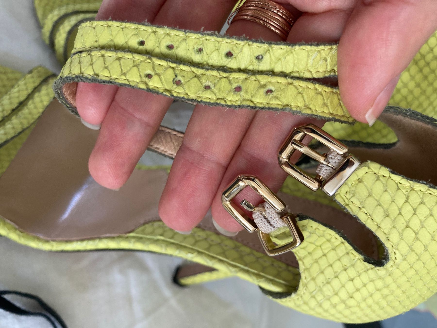 Max Mara Damenschuhe: Max&Co Sandalen Highheels, gelb. – Gebraucht aus Zürich von eli-rezz 2