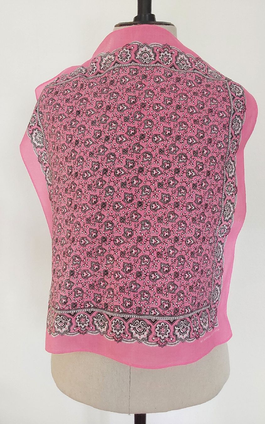 Foulard & Sciarpe: Baumwolltuch quadratisch rosa – Nuovo (secondo la descrizione) da Köniz venduto da scopello12 1