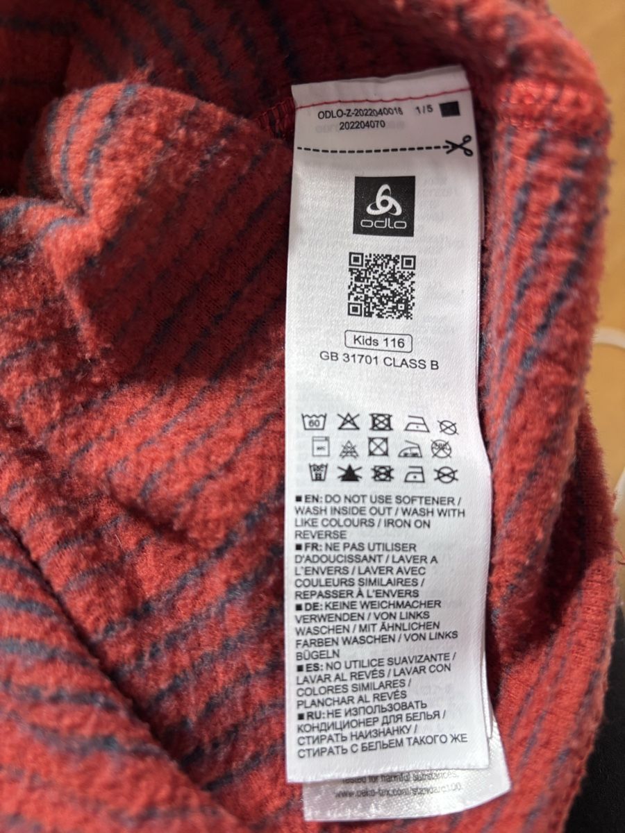 Odlo Biancheria intima: Odlo Langarmshirt Kinder  – Usato da Würenlos venduto da Ashley24 4
