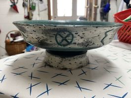 Arol, norwegische Keramikschale, Vintage Deko, Ø 24 cm Top!