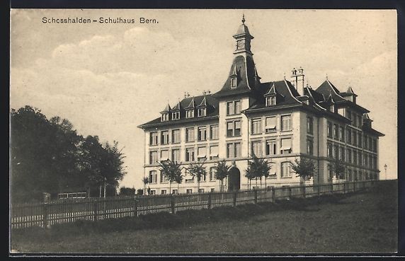Cartoline postali: Schosshalden /Bern, Blick auf das Schulh – Usato da Berlin venduto da bartko-reher