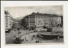 AK  1954 Genf, la Rue du Mont-Blanc - belebt mit Tram