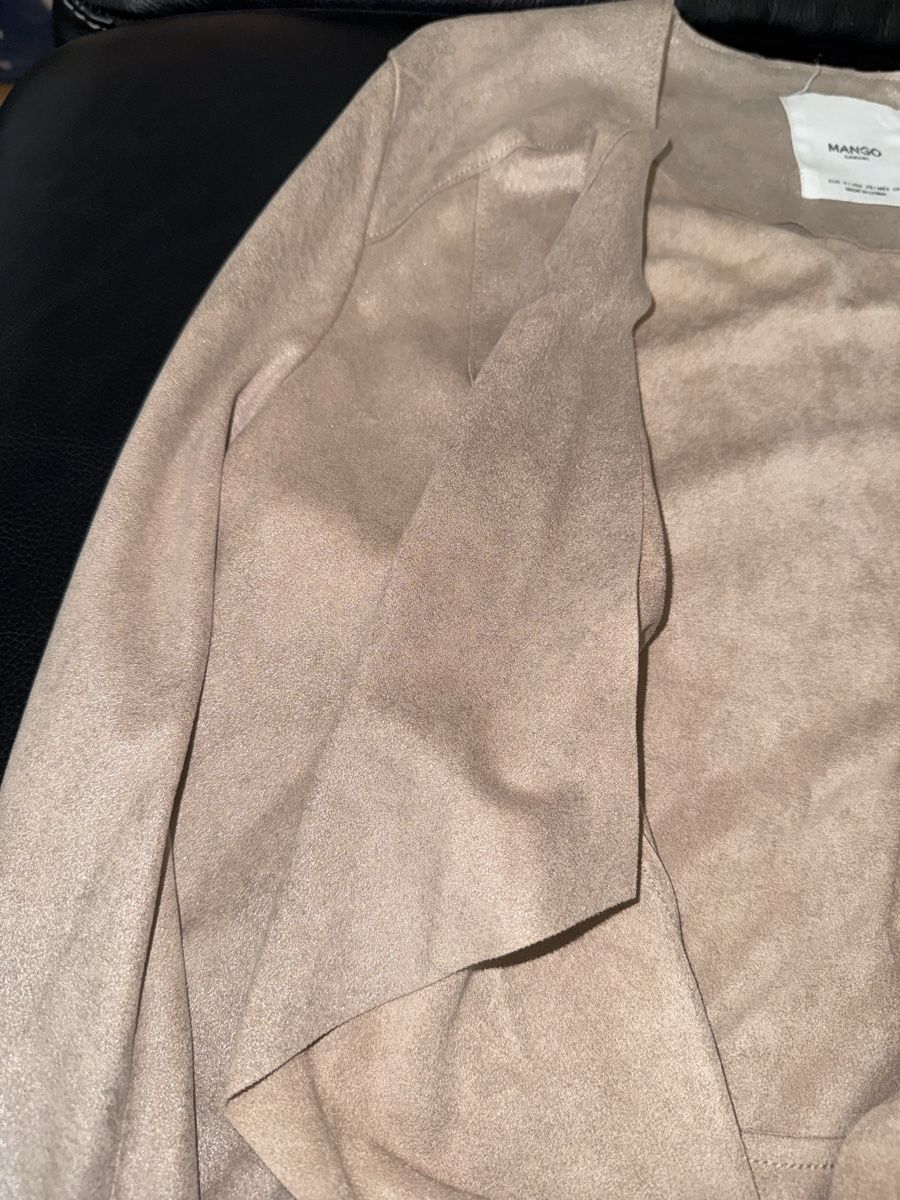 Mango Giacche: Beige Mango Suede Look leichtes Jäckchen Grösse S – Usato da Winterthur venduto da yar_dpp8 4