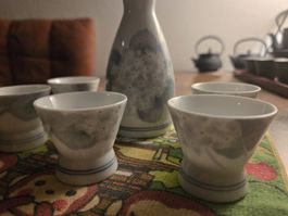 Asiatisches Sake Set, Krug mit 5 Tassen 🍶
