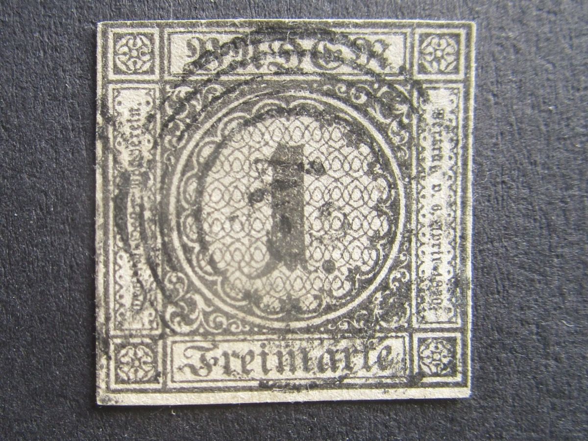 Tutti i francobolli: Baden   1851 – Usato da Dürnten venduto da tu5bo9