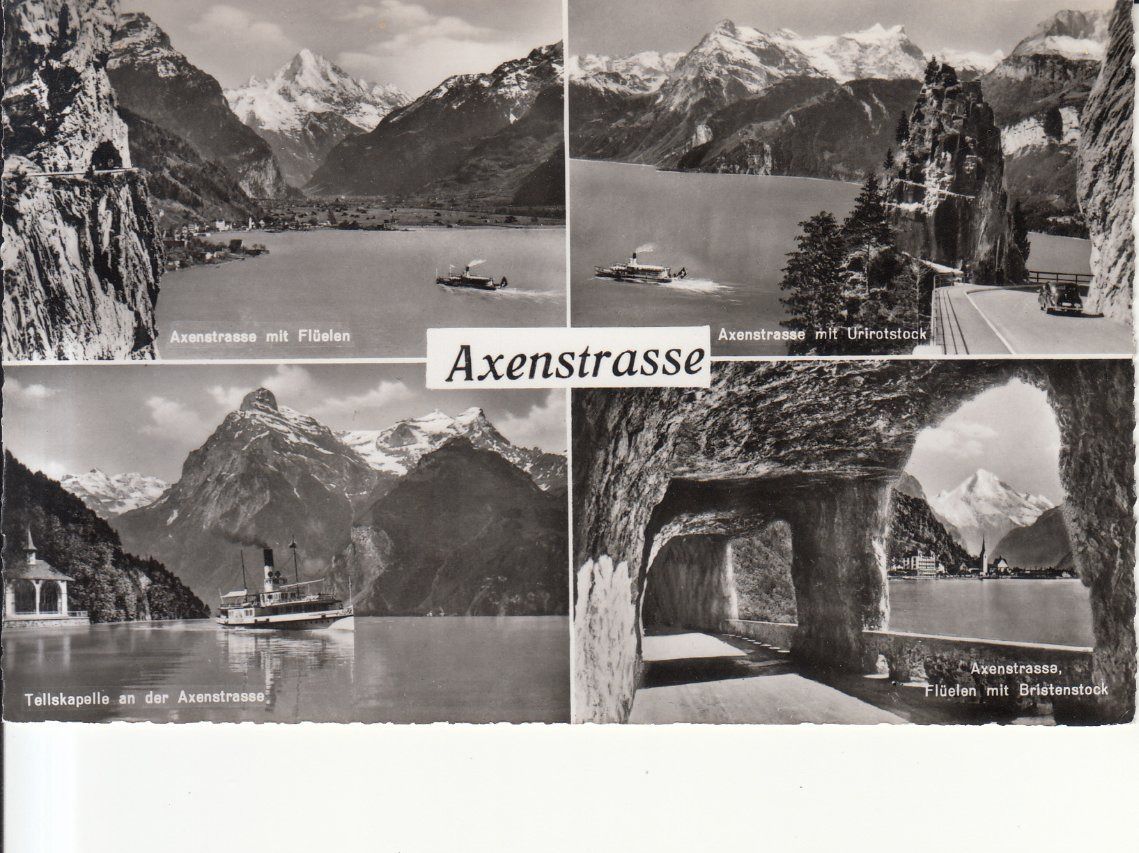 Cartoline postali: Axenstrasse 1957 – Usato da Bürglen TG venduto da StampGraf
