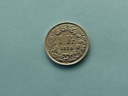 1 Fr. 1934 Sehr rare, schöne Sammelmünze