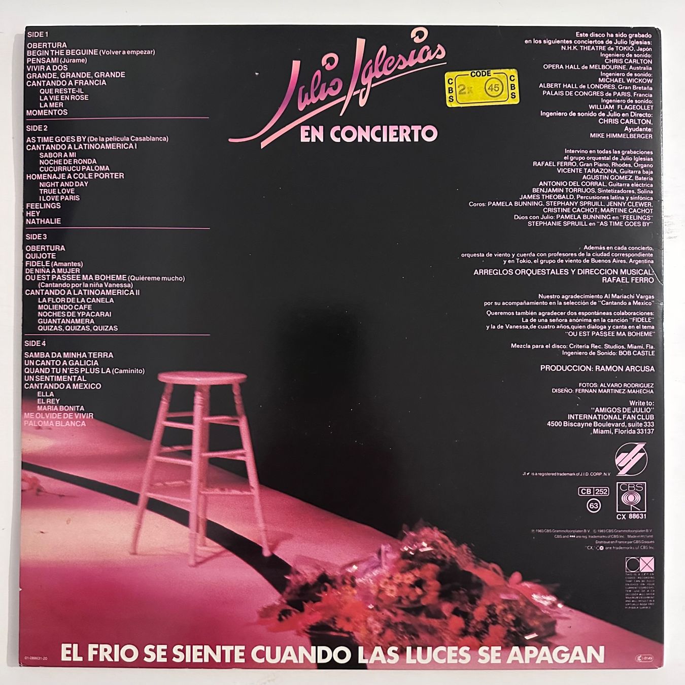 Dischi in vinile: LP - Julio Iglesias - En Concierto – Usato da Breganzona venduto da Onairda75 1