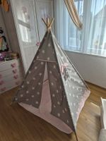 Tipi Kinderzelt Spielzelt mit waschbarem Teppich