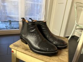 Schwarze Leder Chelsea Boots, Top Zustand, Grösse 38