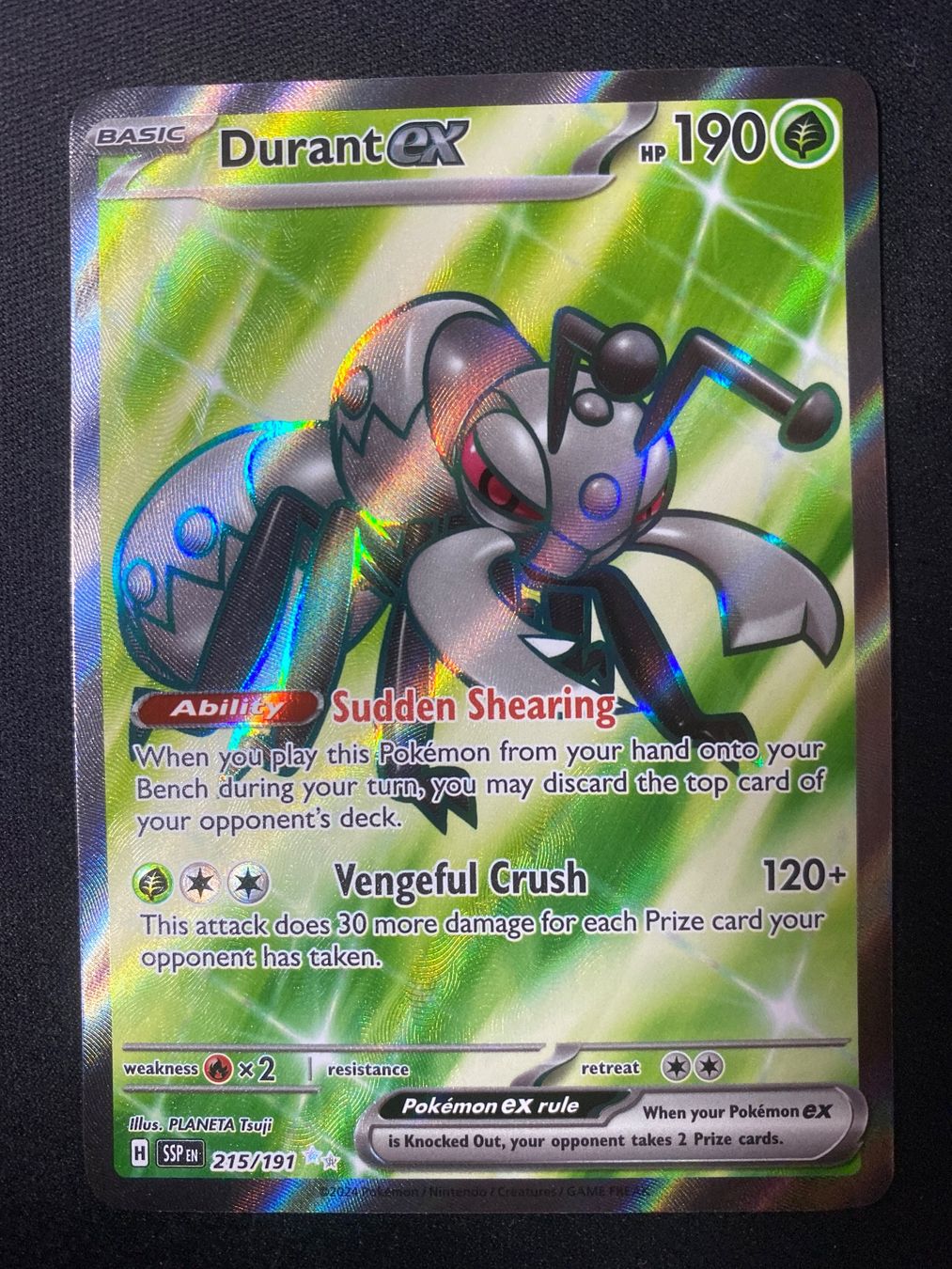 Pokémon Carte collezionabili: Durant ex 215 - Fermicula ex - Surging Sparks - EN – Nuovo (secondo la descrizione) da Hausen AG venduto da Shrade