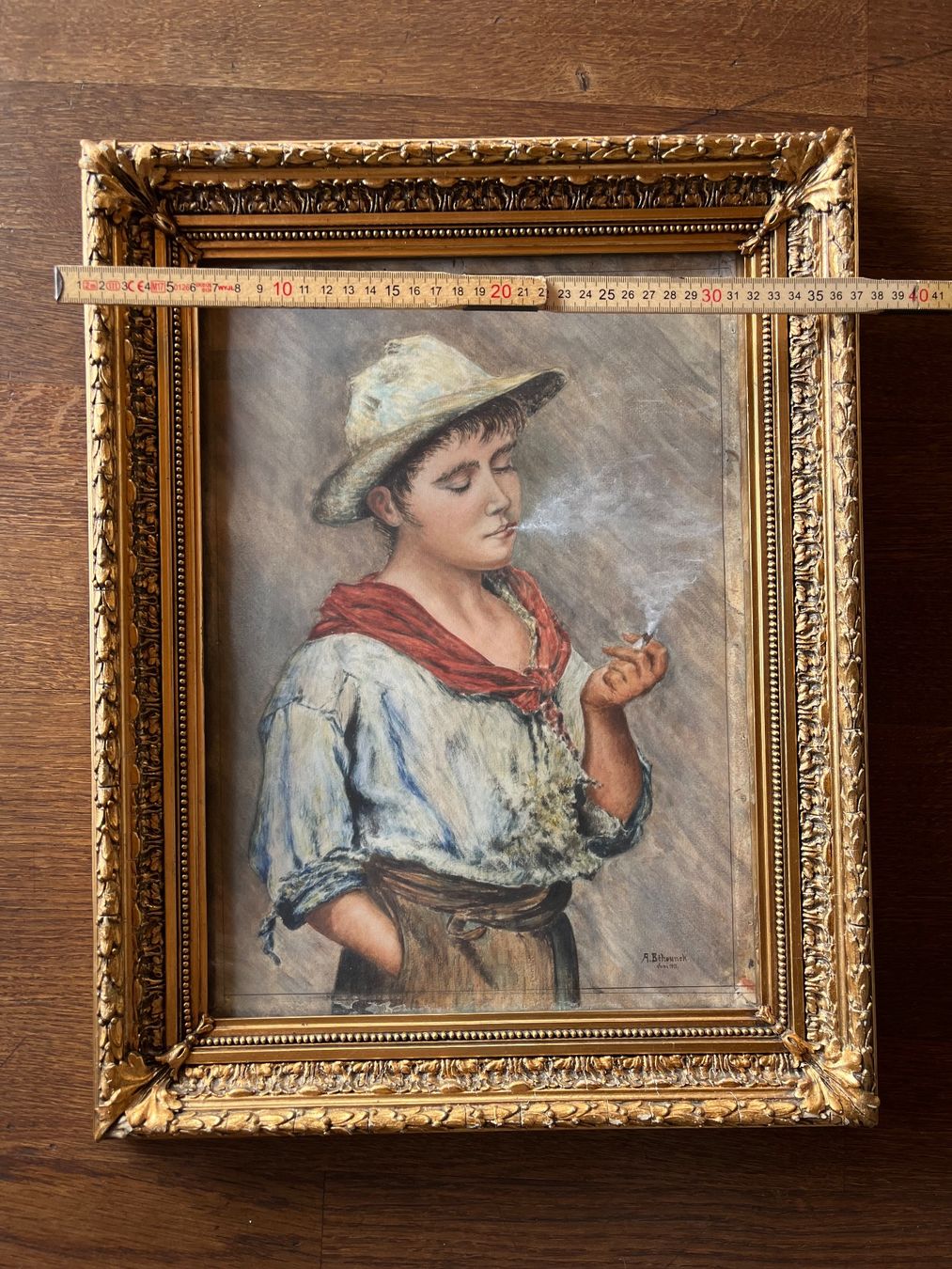 Dipinti: Antikes Original Gemälde, A.Behounek, 1911 – Usato da Kriens venduto da Bangkapi 5
