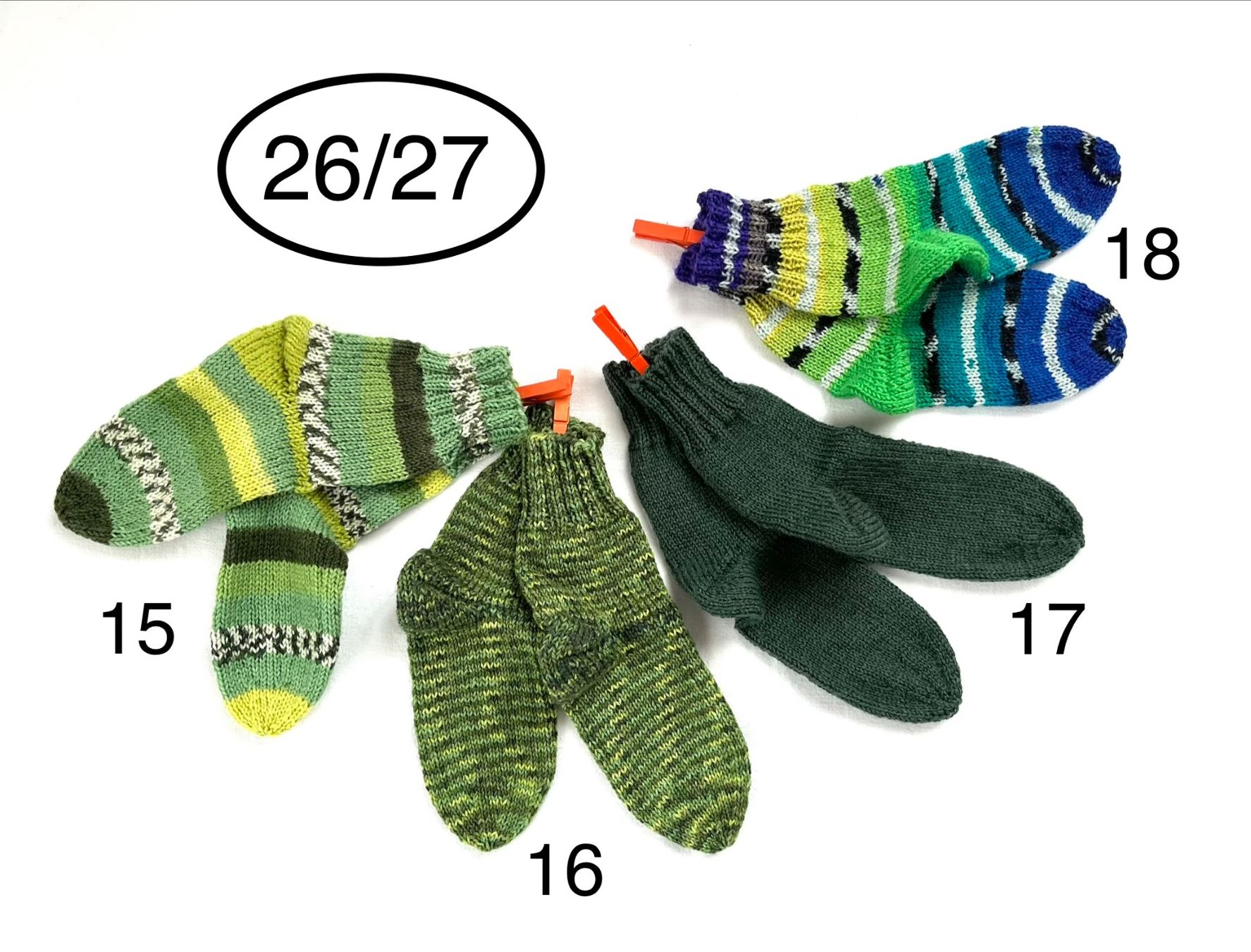 Calze per bambini: handgestrickte Socken, 26/27 – Nuovo e nell'imballaggio originale da Engelburg venduto da rautibus