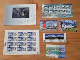 CH-Briefmarken/Bogen mit ET-Stempel Zustand gem. Bilder