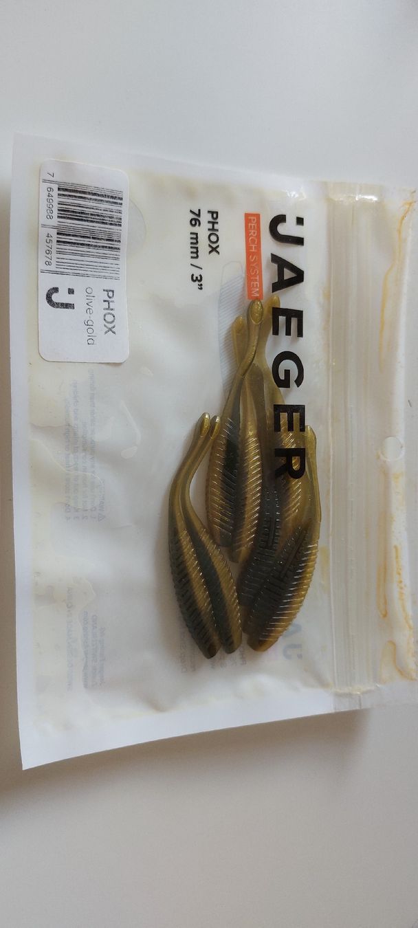 Köder: JAEGER PHOX 76 mm / 3" olive gold new – Neu (gemäss Beschreibung) aus Vevey von kowabunga