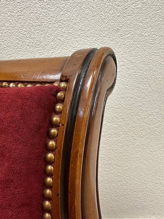 Divani: Vintage Lounge Sofa mit rotem Samtbezug – Usato da Obernau venduto da Arche_Noah_Brocki 5