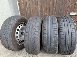Vw Stahlfelgen mit Sommerreifen