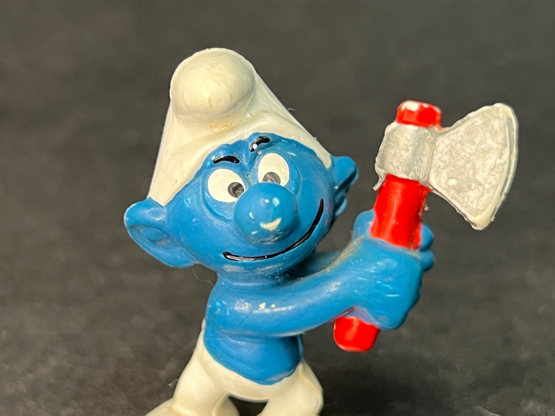 Bullyland Statuette: Schlumpf mit Beil Axt Bully – Usato da Ennetbaden venduto da mapa05 1