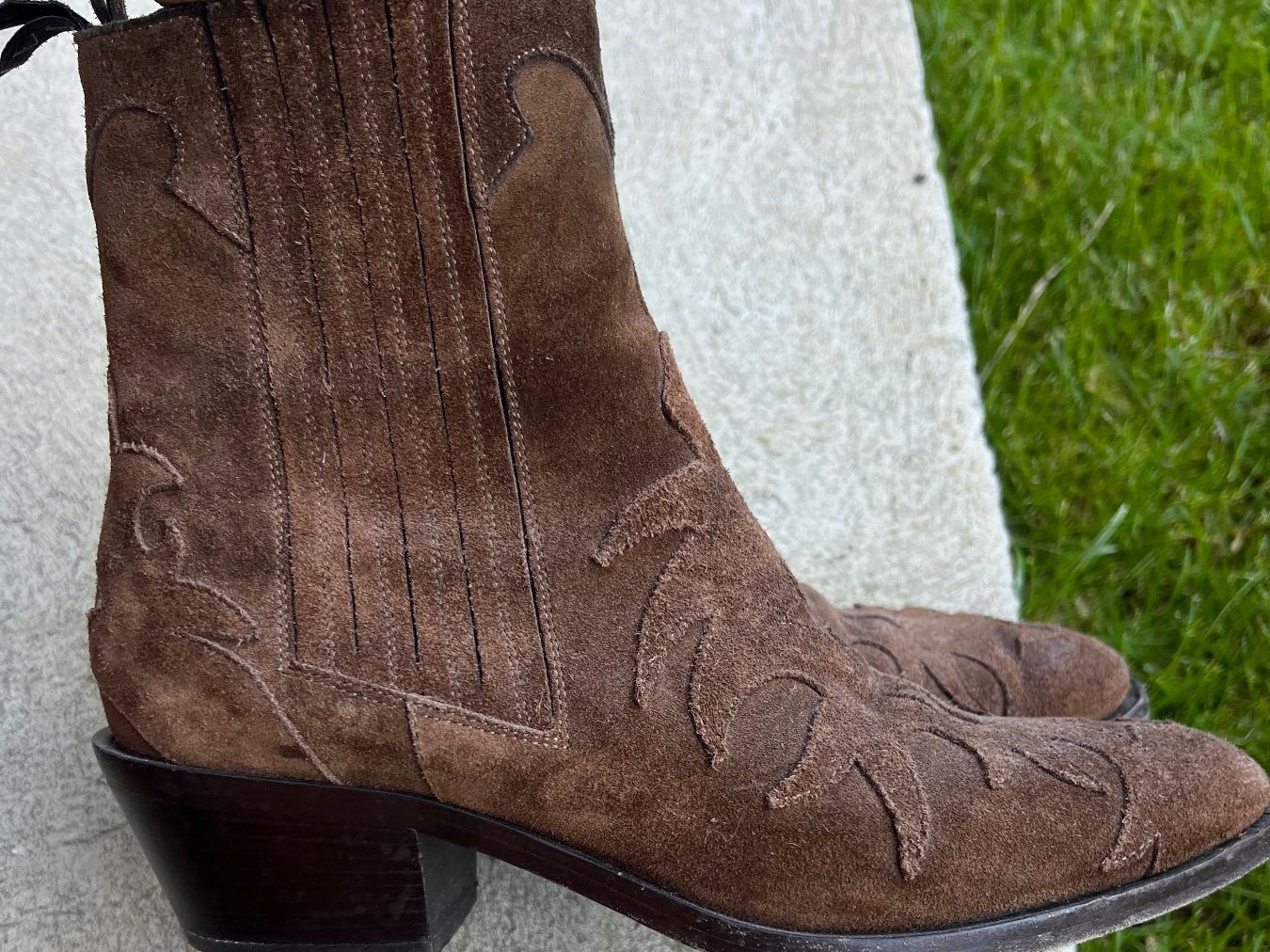 Sartore Scarpe da uomo: SARTORE suede ankle cowboy boots – Nuovo (secondo la descrizione) da Lausanne venduto da NYC67