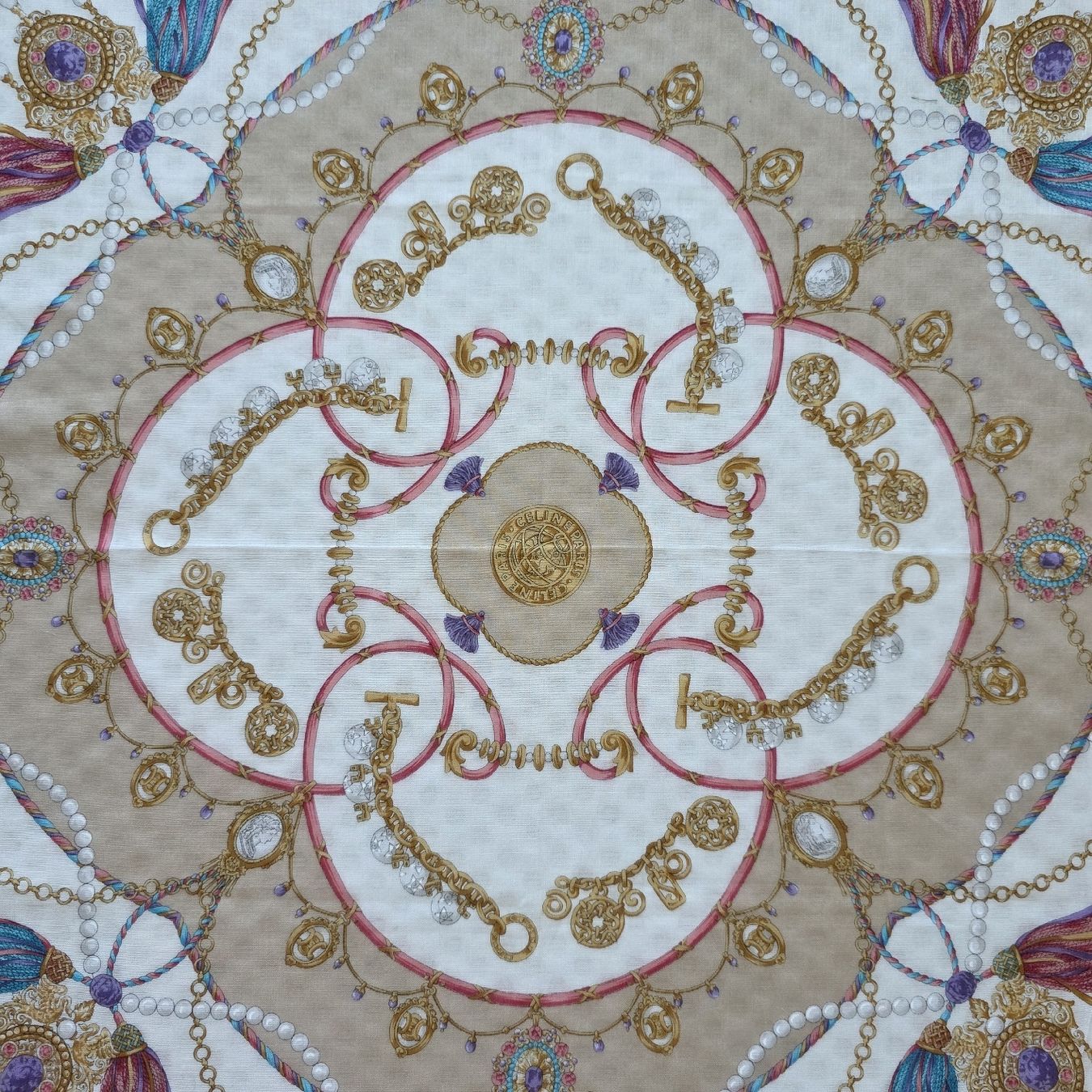 Celine Foulard & Sciarpe: Vintage CELINE Tuch Baumwolle 48×48 – Nuovo e nell'imballaggio originale da Zürich venduto da LIMAR 3