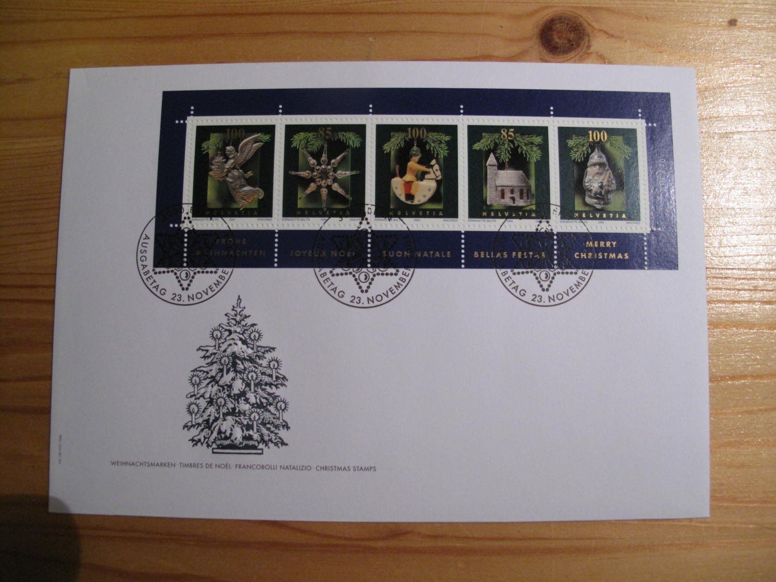 Alle Briefmarken: Schweiz FDC 2004 Weihnacht C5 – Gebraucht aus Wil SG von fva01