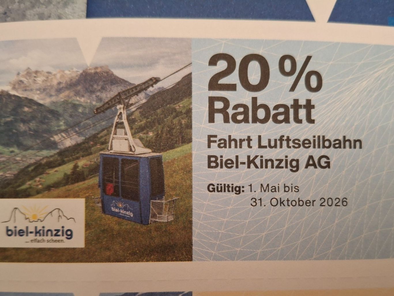 Bons: Gutschein - Biel-Kinzig 20% Rabatt – Neuf avec emballage d'origine à Steinen par woeschzuber