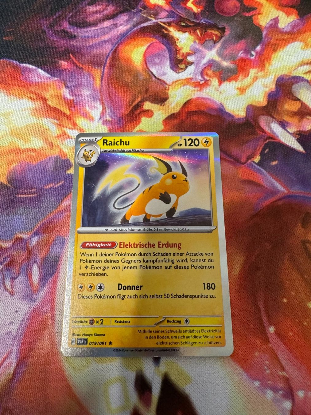 Pokémon Sammelbilder & Trading cards: Raichu (PAF 019) / Holo -DE- / Paldeas Schicksale – Neu (gemäss Beschreibung) aus Bülach von CherryBlu