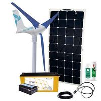 Silentwind Pro 12V 520wp Hybrid Kit Solar + Wind LifePo4