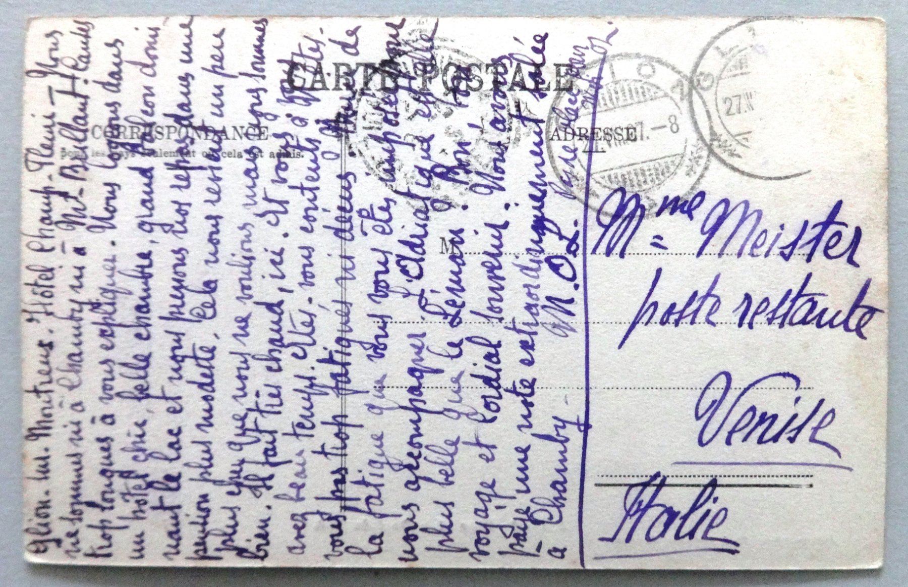 Cartoline postali: Glion et la Dent du Midi – Difettoso da Fétigny venduto da Billy2miny 1