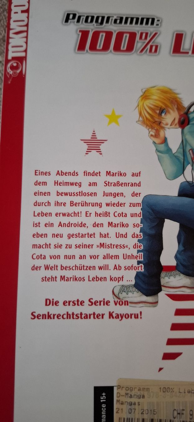 Comics:  Manga Band 1 - 2 , "Programm 100% Liebe" – Gebraucht aus Bern von siri2002 1