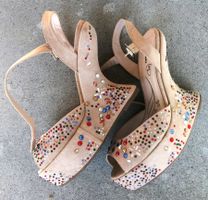 Bata Schuhe, extravagant, beige, Gr. 41, selten getragen