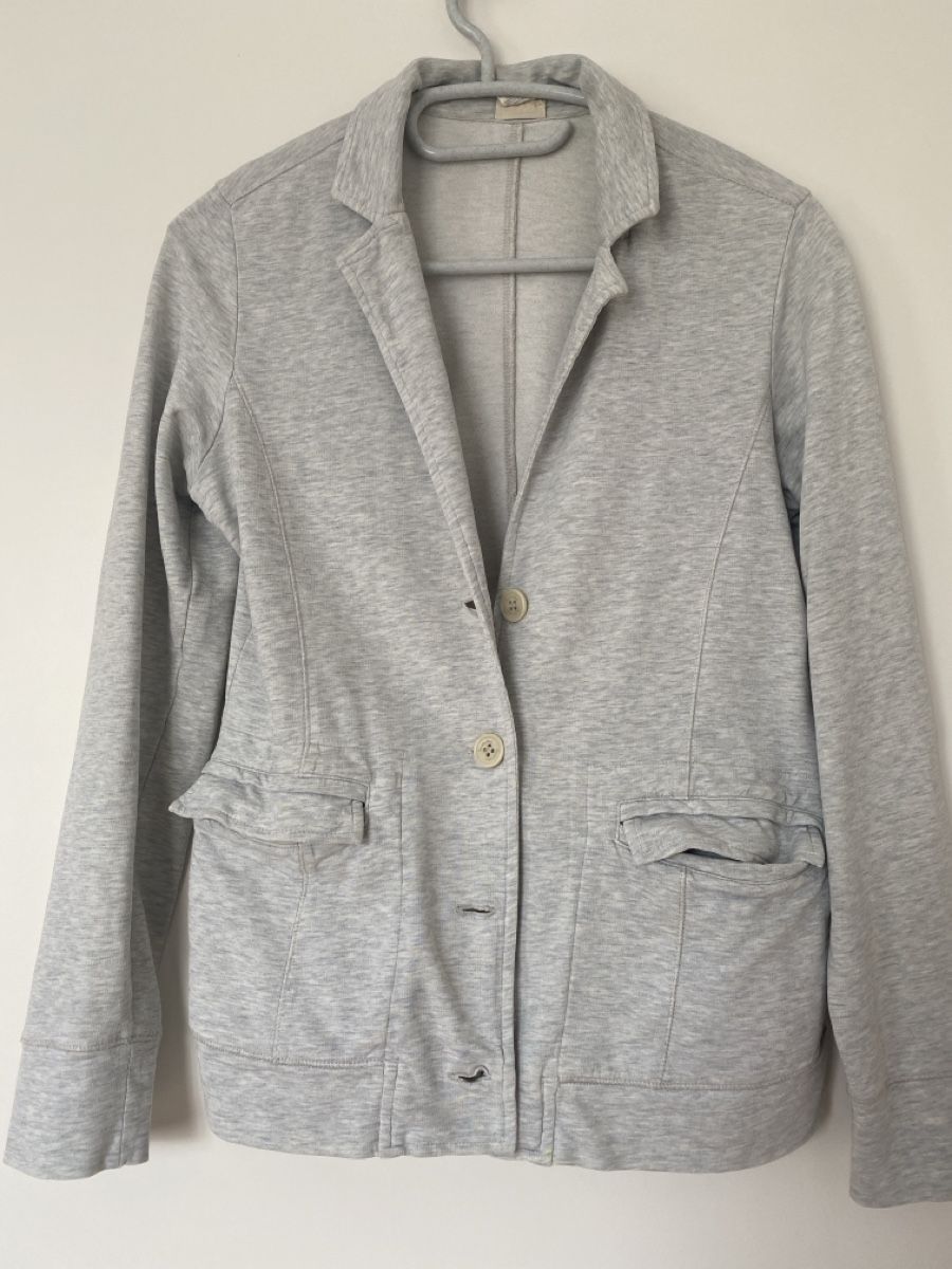Hessnatur Giacche: Hessnatur Blazer Gr. S Übergangsjacke grau meliert – Usato da Flawil venduto da IrisK010203