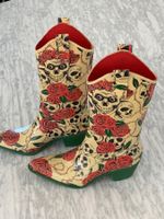 Cowboy Gummi-Stiefel / Gr. 36.5 - dä Hit für's Festival