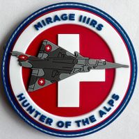 Schweizer Luftwaffe Mirage III RS PVC Patch