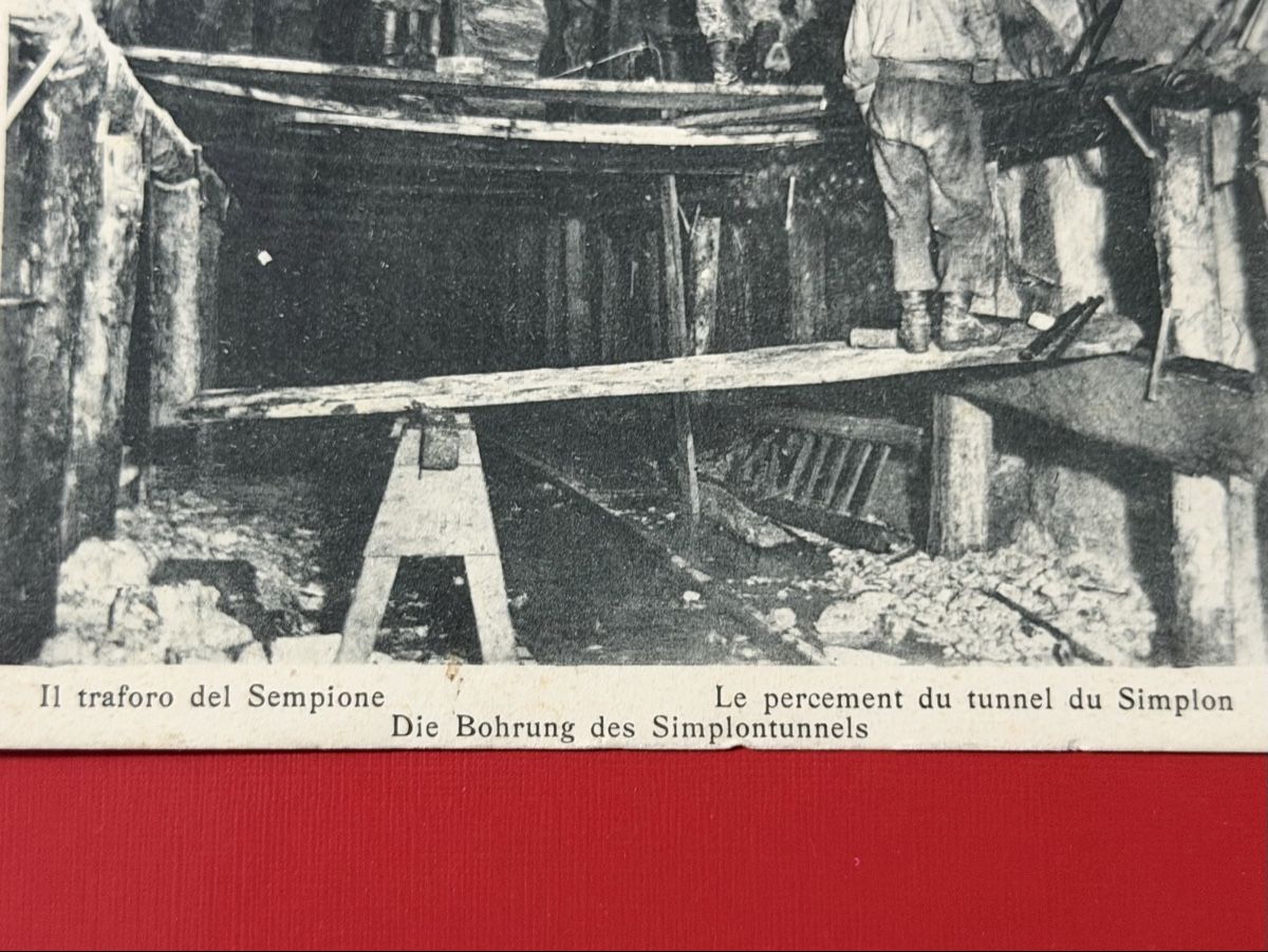 Cartoline postali: Carte postale tunnel du Simplon 1903 – Usato da Petit-Lancy venduto da Solcarm 1