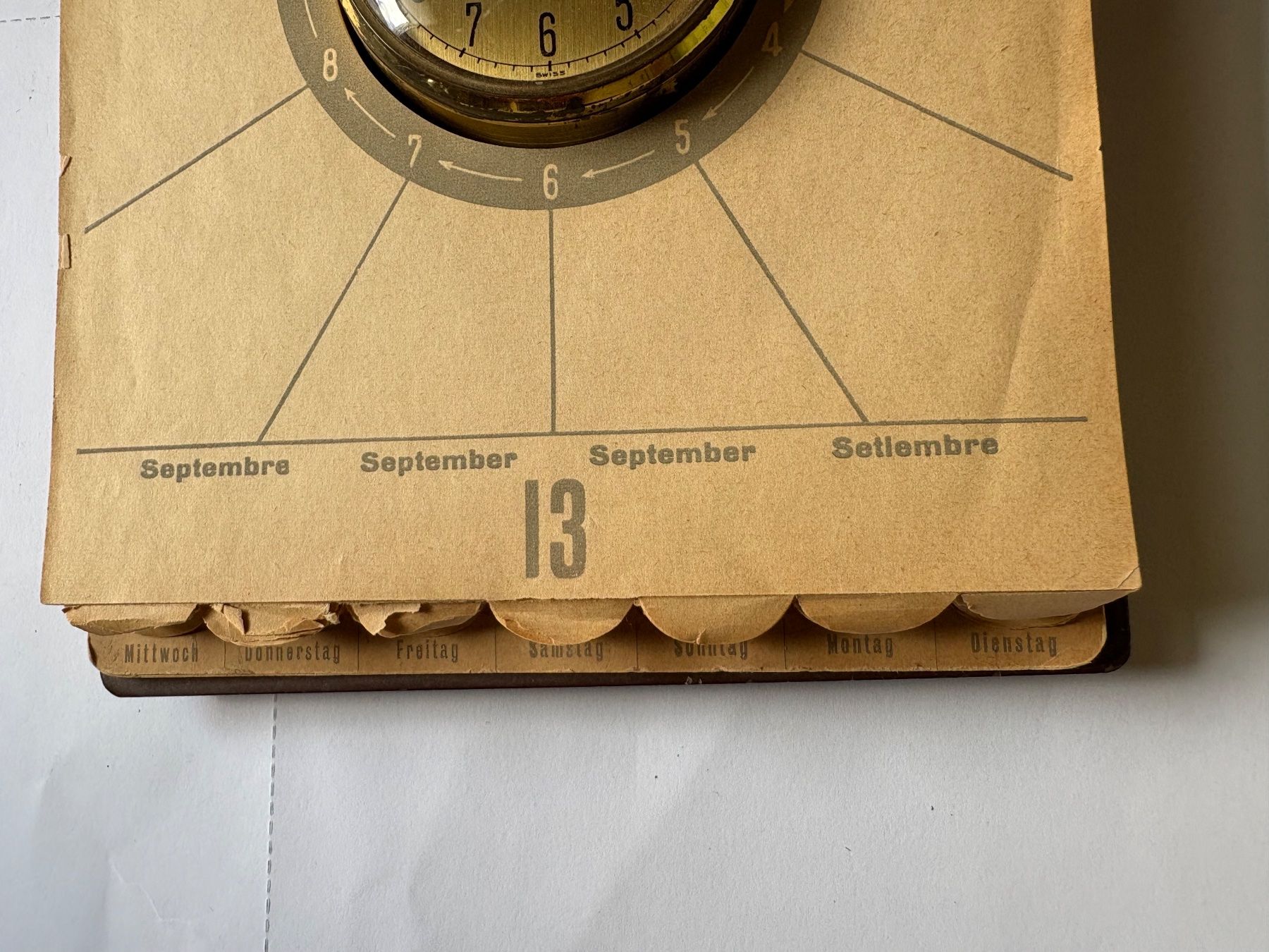 Imhof Orologi da terra & Orologi da parete: Imhof   Tischkalender – Difettoso da Gonten venduto da luegemol 5