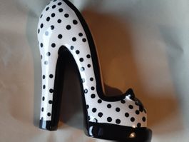 Originelle High Heel Spardose, Keramik - Top Zustand!