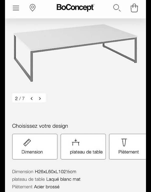 Tavoli: Bo Concept Table basse Lugo – Usato da Denges venduto da chino37 4