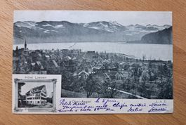 Hotel Löwen, Oberägeri gelaufen 1904