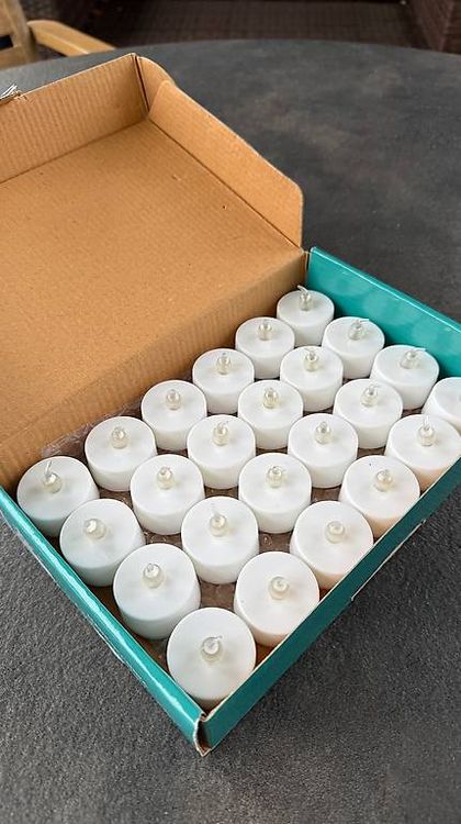 Lumix LED Deco Light Kerzen – Weihnachtsdekoration Mit Saugnapf, 10 Cm, Warmweiß